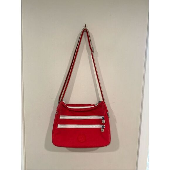 Kipling Red Alvar Crossbody Bag - Picture 1 of 6